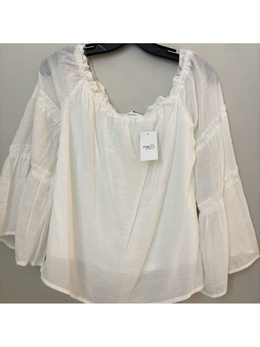 NWT-Rue21 Women's Off Shoulder Blouse - Picture 9 of 11